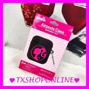 💗🎶Barbie AirPods Case Pink Black Generation 1 & 2 🎶💗